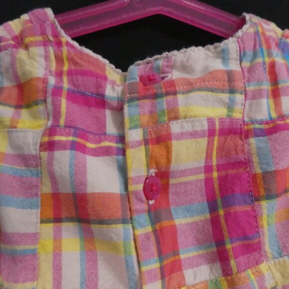 CHILDREN'S PLACE | 24 months | Ruffled Plaid Baby Dress | Button-Up Back - Picture 10 of 14